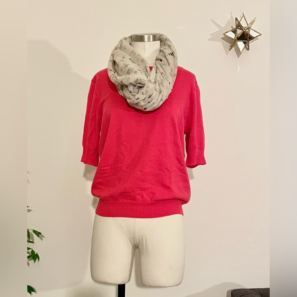 J. Crew Short-sleeve silk-blend crewneck sweater Size Medium Item AL231